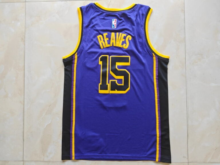 2023 Los Angeles Lakers Austin Reaves #15 Purple Regular Jersey - Image 7