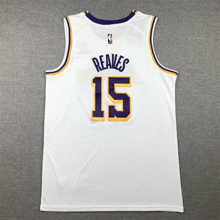 2023 Los Angeles Lakers Austin Reaves #15 White Jersey - Image 4