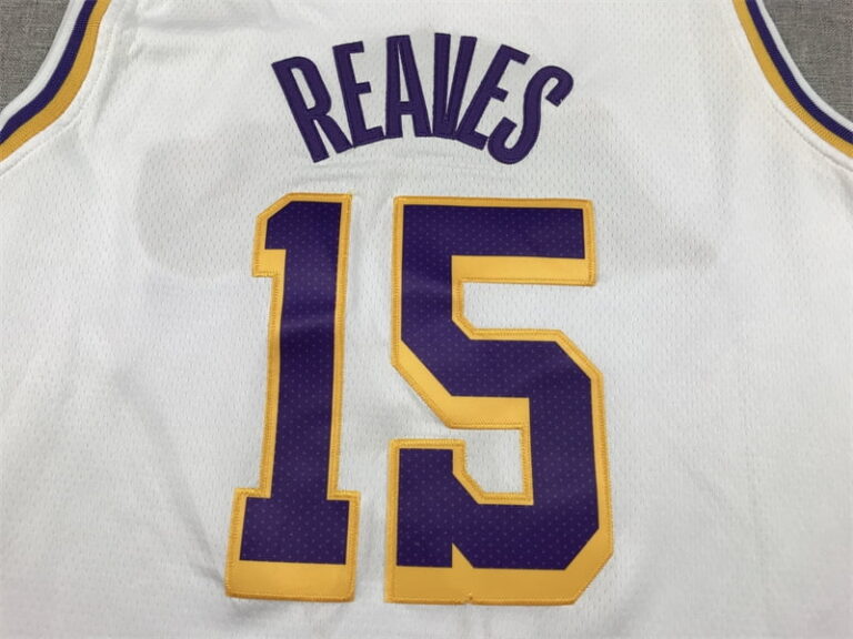 2023 Los Angeles Lakers Austin Reaves #15 White Jersey - Image 3