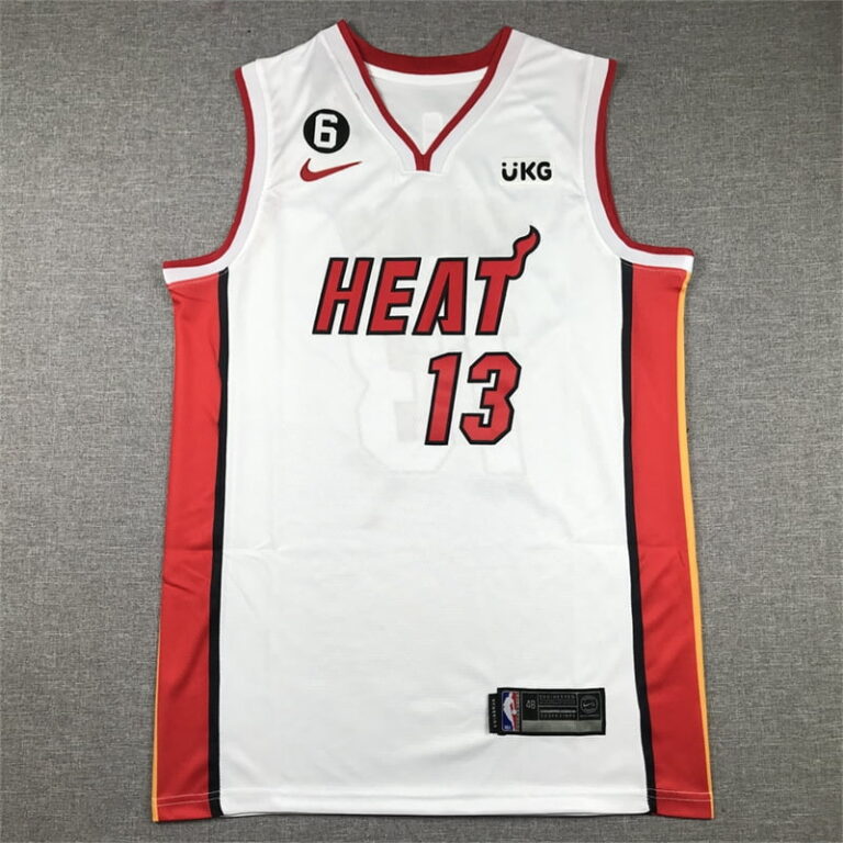 2023 Miami Heat Bam Adebayo #13 White Jersey