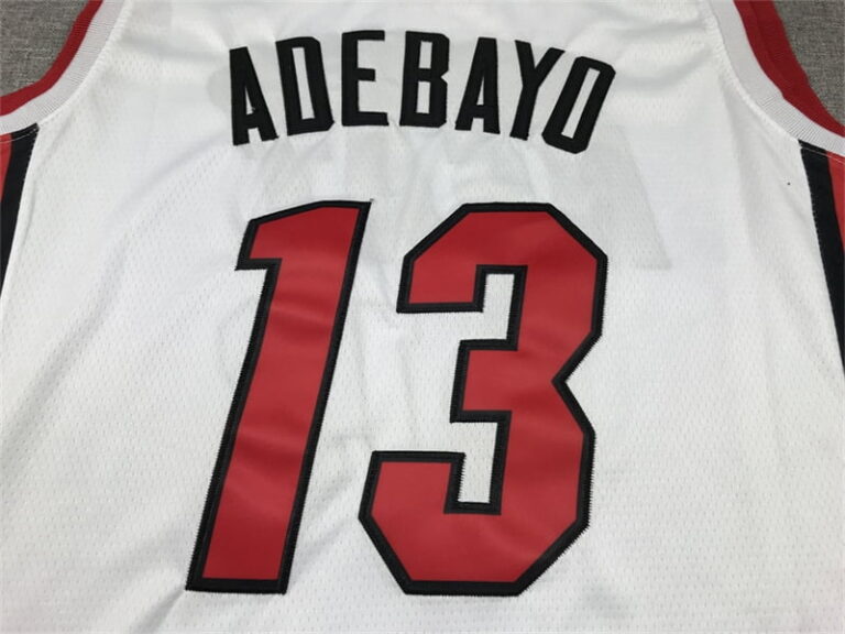 2023 Miami Heat Bam Adebayo #13 White Jersey - Image 3