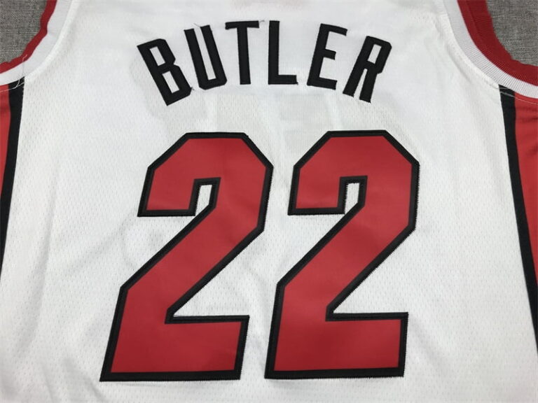 2023 Miami Heat Jimmy Butler #22 White Jersey - Image 3