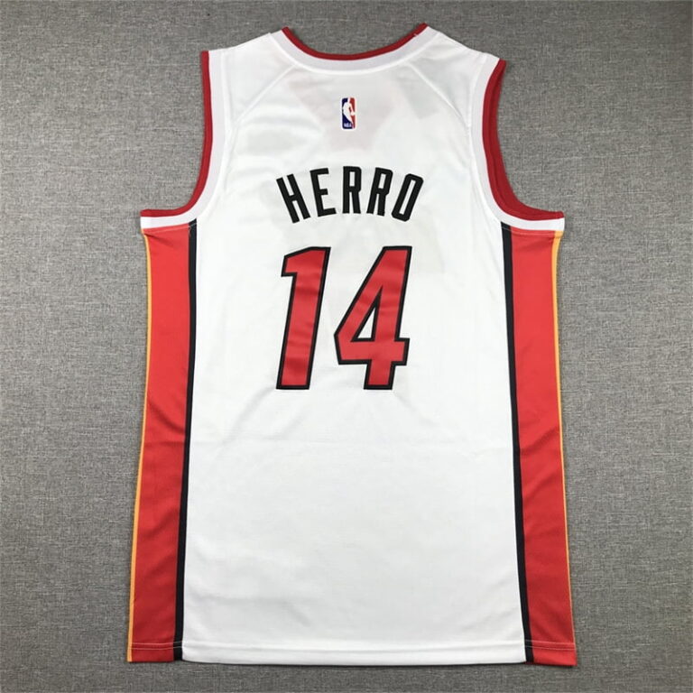 2023 Miami Heat Tyler Herro #14 White Jersey - Image 4