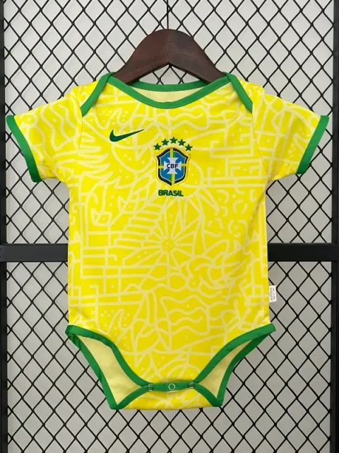 2024 Baby Brazil Soccer Jersey Home