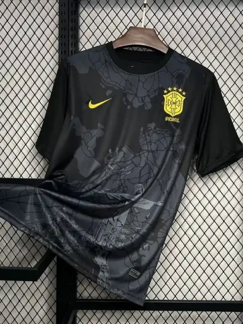 2024 Brazil Black Special Edition Soccer Jersey