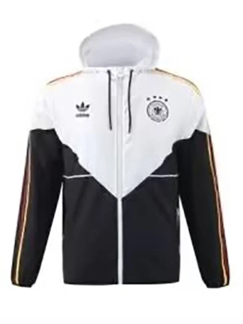 2024 Germany White and Black Windbreaker