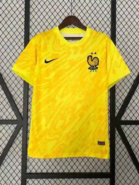 2024 Goalkeeper France Yellow Soccer Jersey