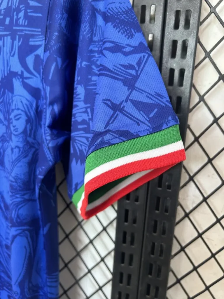 2024 Italy Blue Special Edition Soccer Jersey - Image 4
