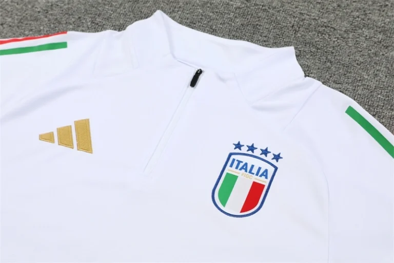 2024 Italy White Track Jacket - Image 3