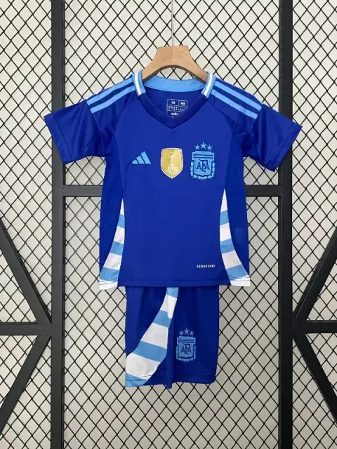 2024 Kids Argentina Soccer Jersey Away