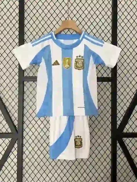 2024 Kids Argentina Soccer Jersey Home