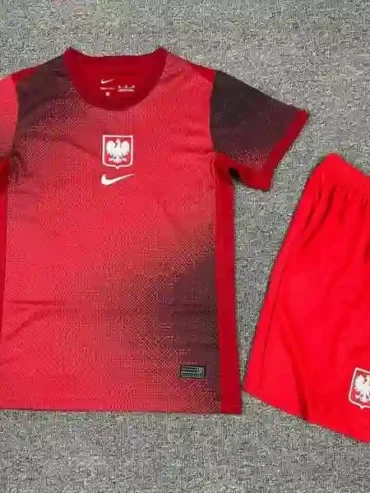 2024 Kids Poland Soccer Jersey Away
