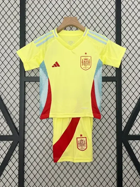 2024 Kids Spain Soccer Jersey Away