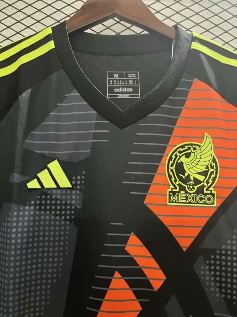 2024 Mexico Goalkeeper Black Soccer Jersey - Image 4