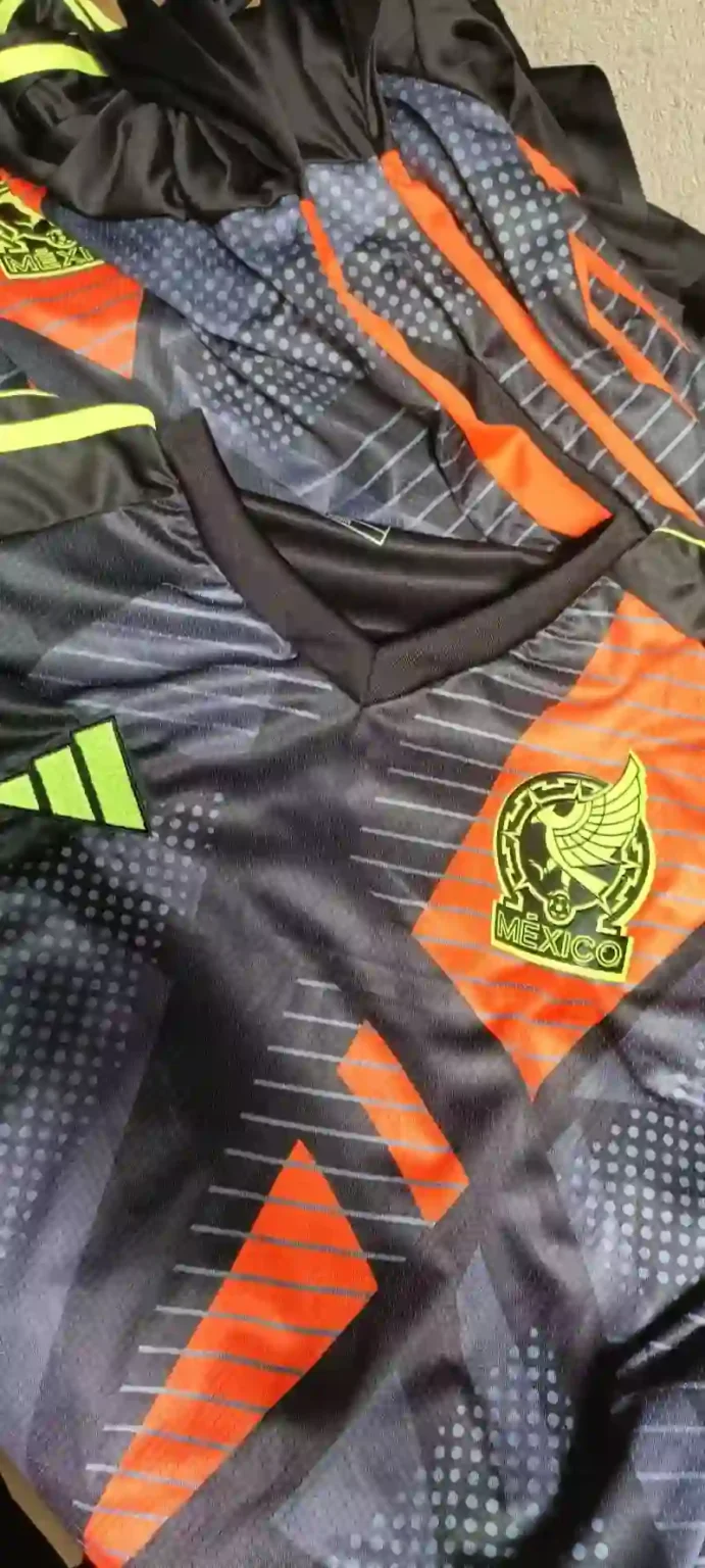 2024 Mexico Goalkeeper Black Soccer Jersey - Image 3
