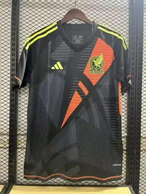 2024 Mexico Goalkeeper Black Soccer Jersey