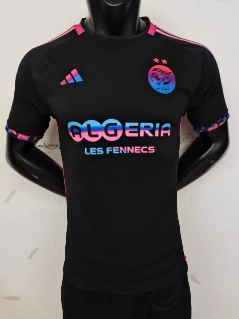 2024 Player Algeria Black Special Edition Soccer Jersey