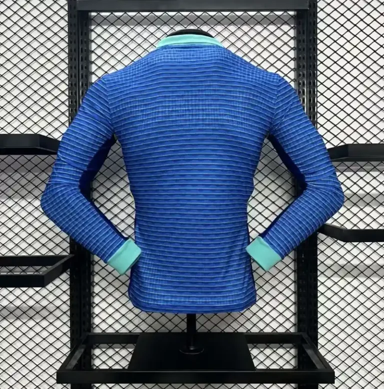 2024 Player Brazil Long Sleeve Soccer Jersey Away - Image 4