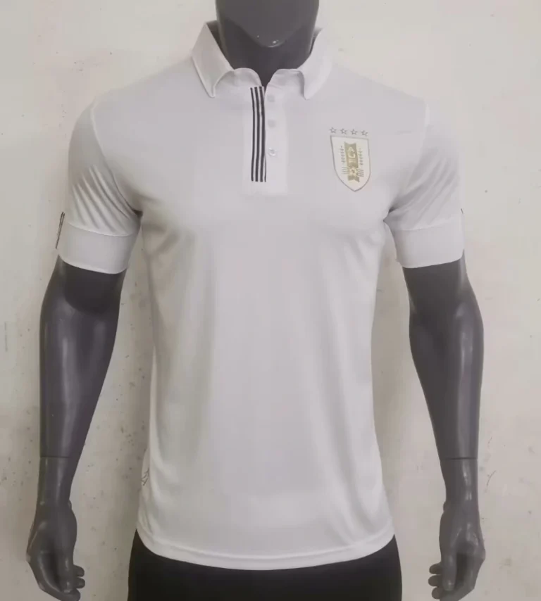 2024 Player Uruguay White Polo Shirt