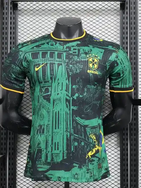 2024 Player Version Brazil Special Green Soccer Jersey