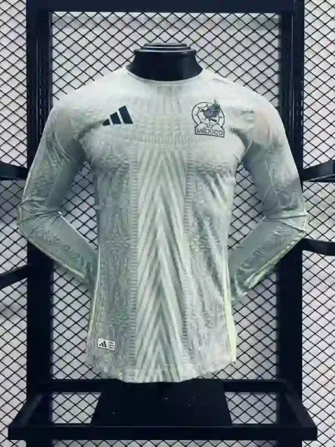 2024 Player Version Mexico Long Sleeve Soccer Jersey Away