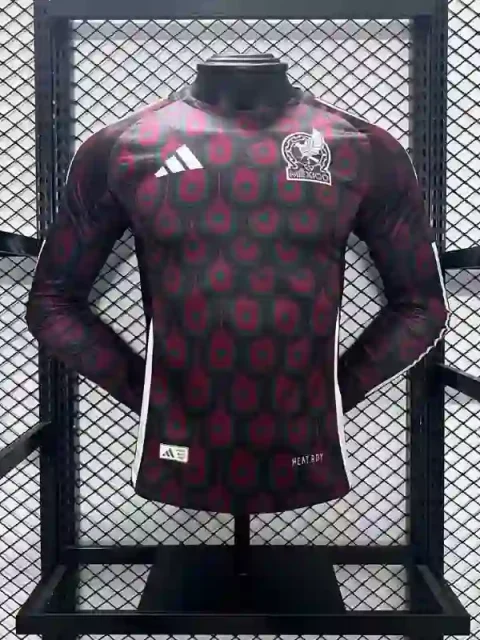 2024 Player Version Mexico Long Sleeve Soccer Jersey Home