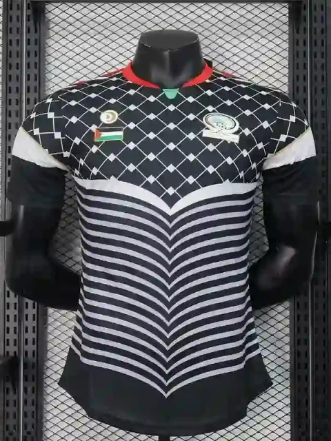 2024 Player Version Palestine Black Special Edition Soccer Jersey