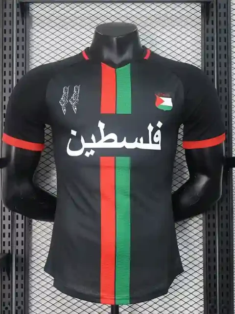 2024 Player Version Palestine Special Edition Soccer Jersey Black