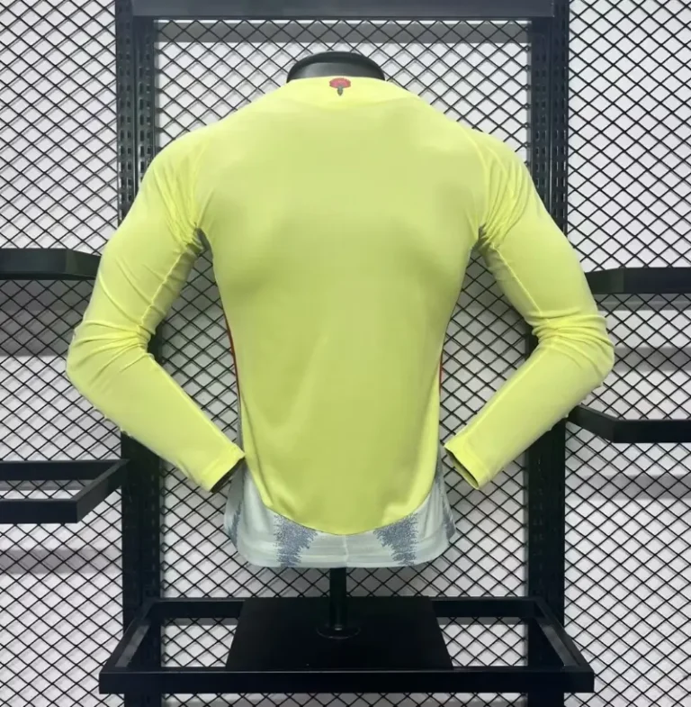 2024 Player Version Spain Long Sleeve Soccer Jersey Away - Image 3