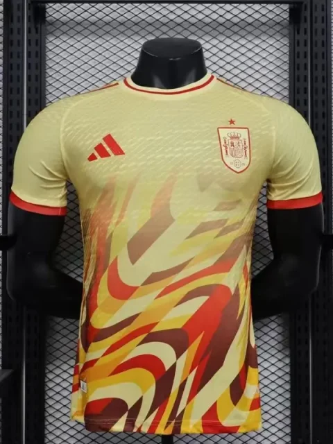 2024 Player Version Spain Yellow Special Soccer Jersey