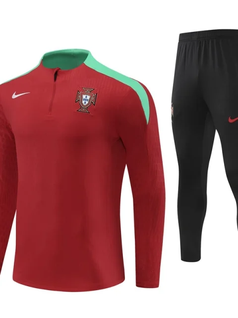 2024 Portugal Long Sleeve Red Training Suit
