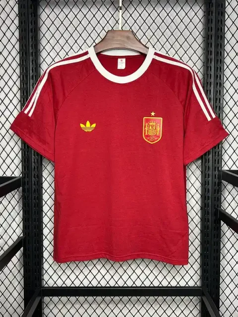 2024 Spain Euro Retro Style Soccer Jersey
