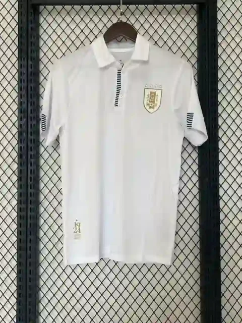 2024 Uruguay White Polo Shirt
