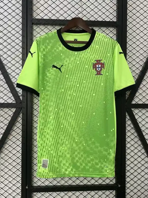 2025 Goalkeeper Portugal Green Soccer Jersey