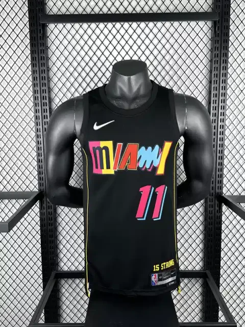 2025 Miami Heat Jaime Jaquez Jr. #11 Black City Edition Jersey