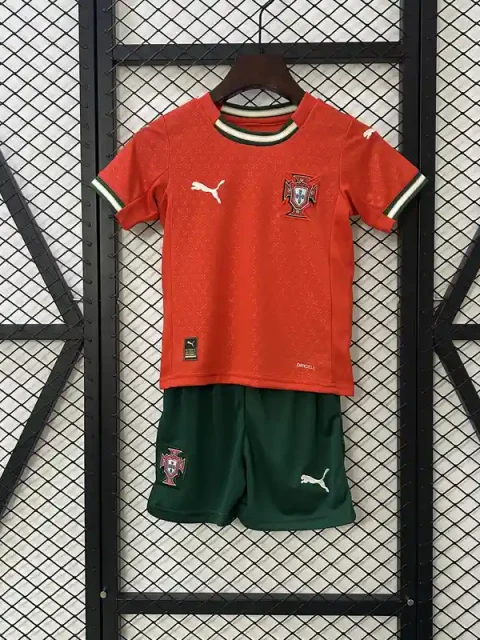 2025 Kids Portugal Soccer Jersey Home