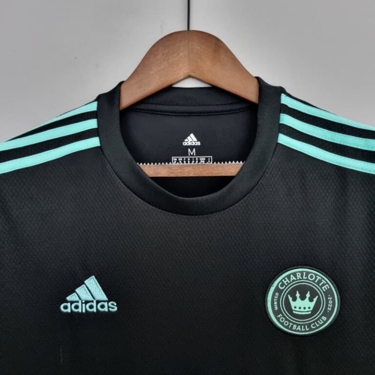 22-23 Charlotte Soccer Jersey Black - Image 9