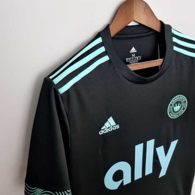 22-23 Charlotte Soccer Jersey Black - Image 6