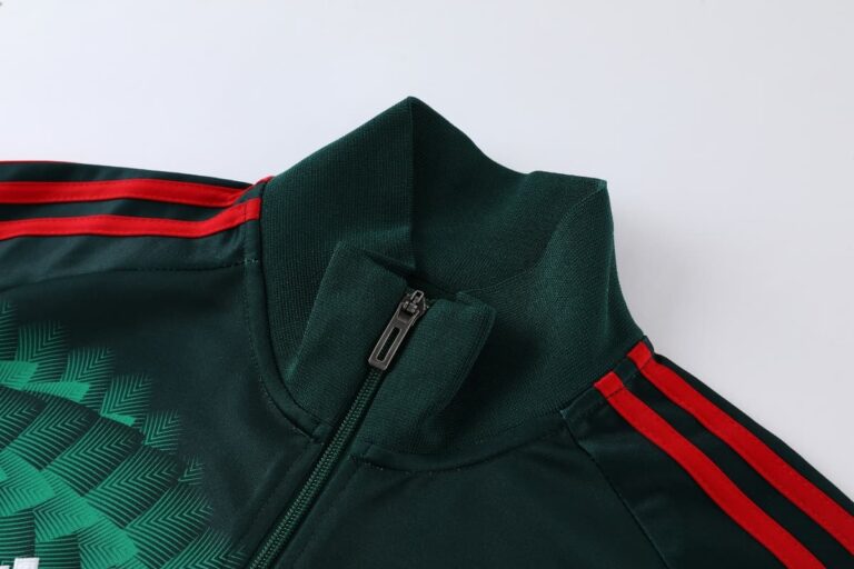 22 Mexico Track Jacket Black Green - Image 6