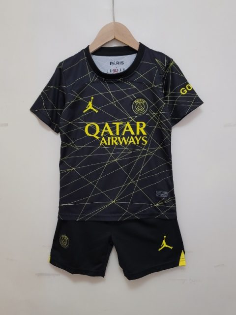 22-23 PSG Soccer Jersey Fourth Away kids