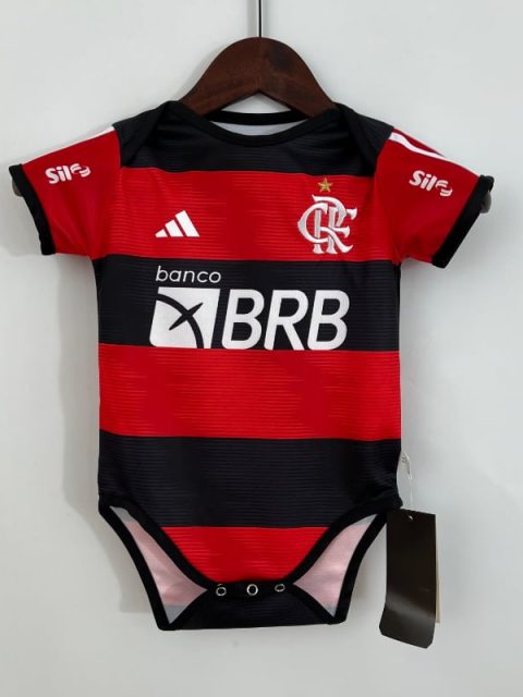 23-24 Baby Flamengo Soccer Jersey Home