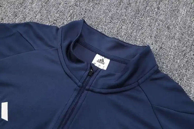 23-24 Italy Half Zipper Long Sleeved Royal Blue Training Suit - Image 4