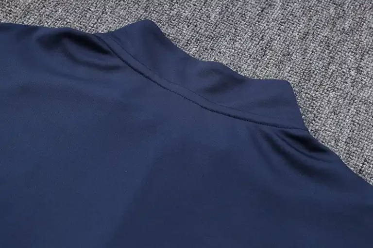 23-24 Italy Half Zipper Long Sleeved Royal Blue Training Suit - Image 6