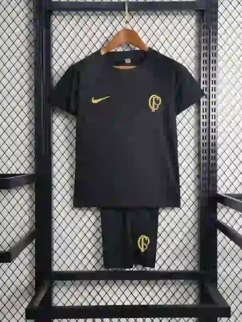 23-24 KIDS Corinthians Black Training Suit