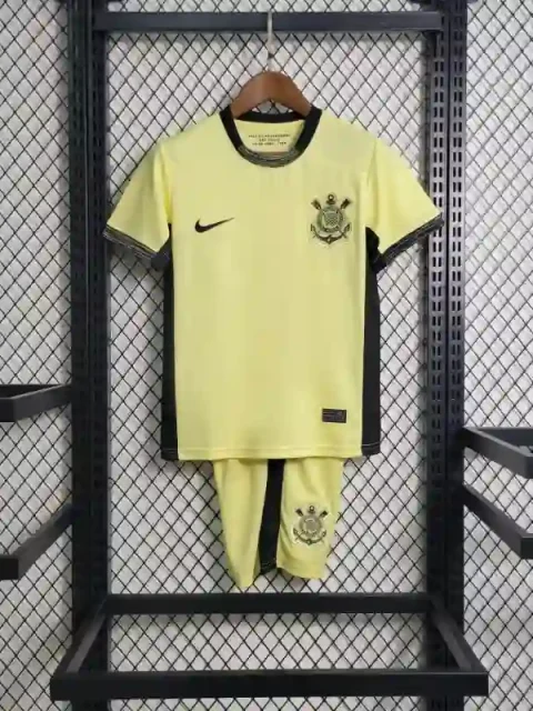 23/24 Kids Corinthians Soccer Jersey Second Away