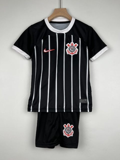 23-24 Kids Corinthians Soccer Jersey Away