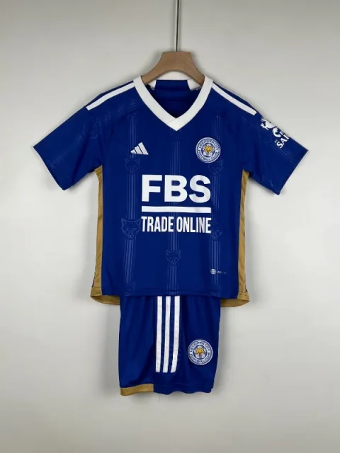 23-24 Kids Leicester City Soccer Jersey Home