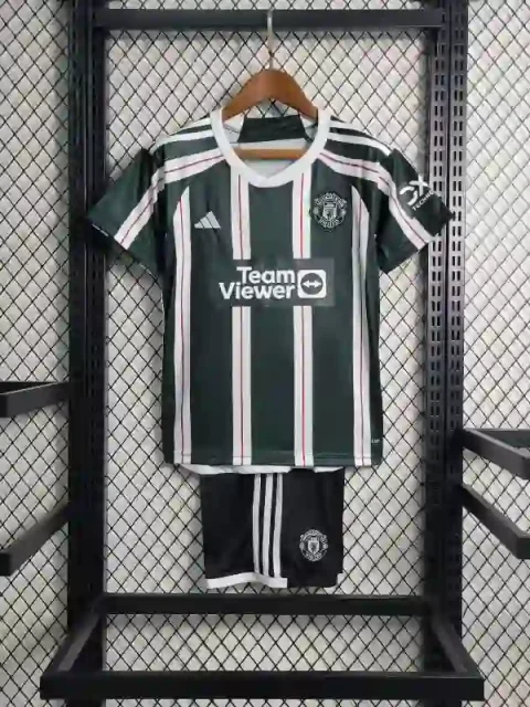 23-24 Kids Manchester United Soccer Jersey Away