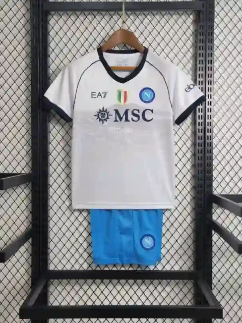 23-24 Kids Naples Soccer Jersey Away
