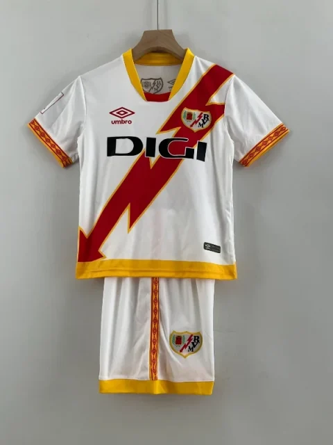 23-24 Kids Rayo Vallecano de Madrid SAD Soccer Jersey Home